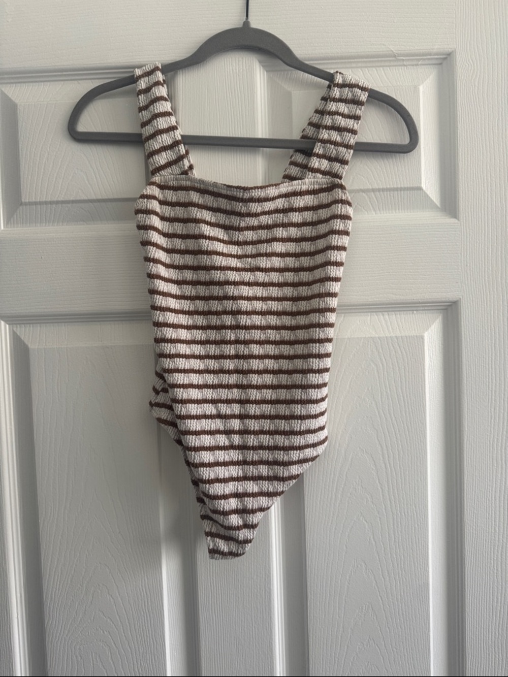 Mumu Striped Brown bodysuit